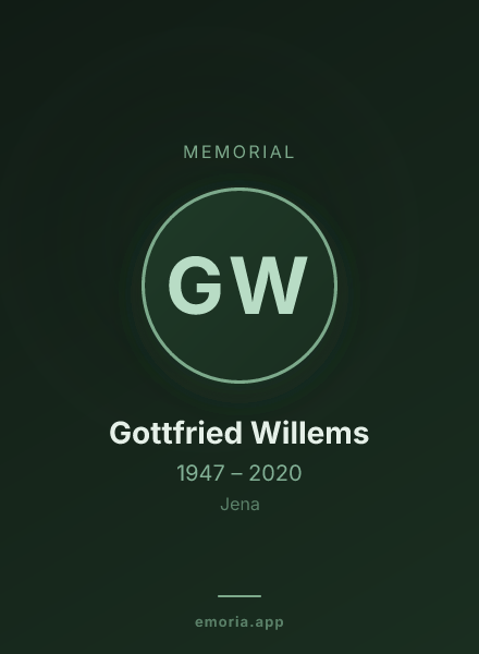Memorial portrait of Gottfried Willems