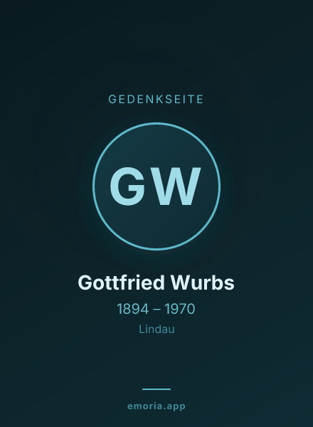 Gedenkportrait von Gottfried Wurbs