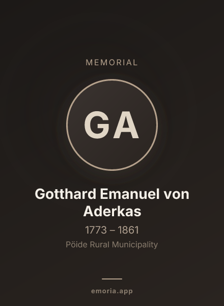 Memorial portrait of Gotthard Emanuel von Aderkas