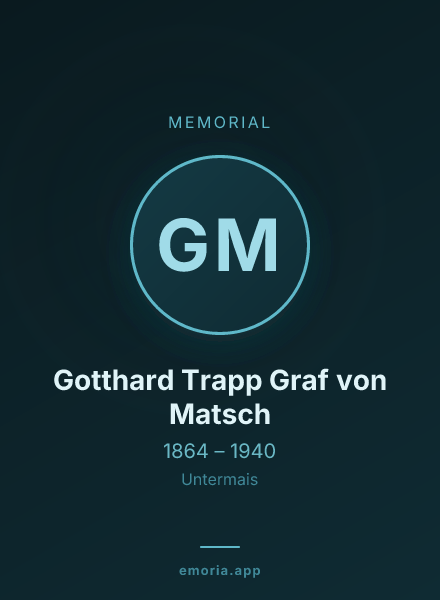 Memorial portrait of Gotthard Trapp Graf von Matsch