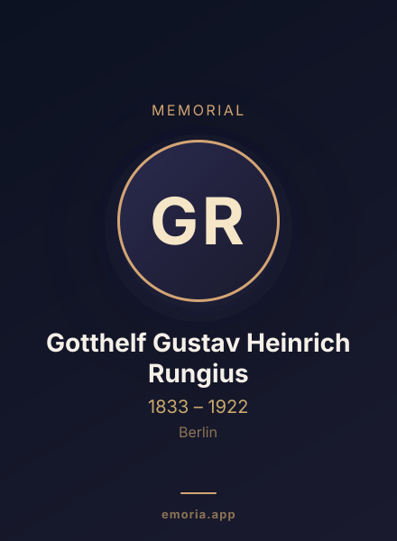 Memorial portrait of Gotthelf Gustav Heinrich Rungius