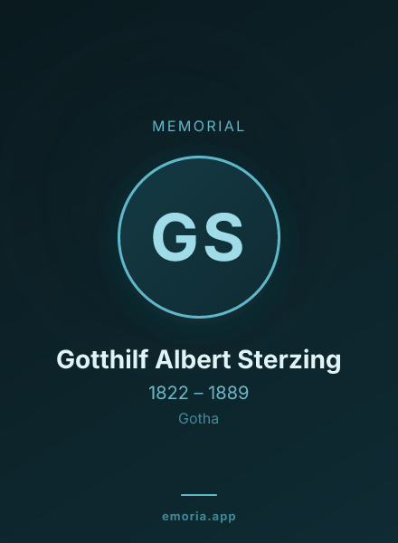 Memorial portrait of Gotthilf Albert Sterzing