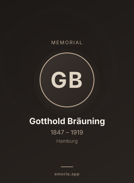Memorial portrait of Gotthold Bräuning
