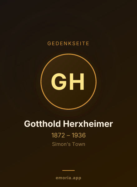 Gedenkportrait von Gotthold Herxheimer