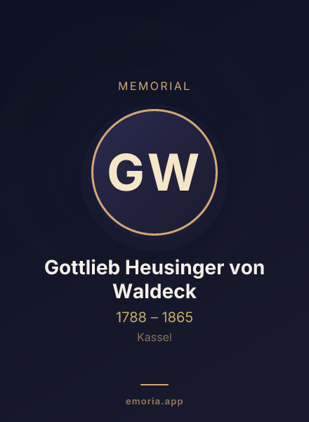 Memorial portrait of Gottlieb Heusinger von Waldeck