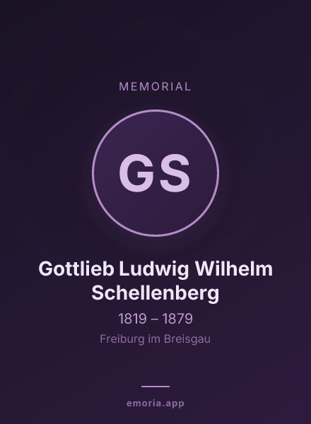 Memorial portrait of Gottlieb Ludwig Wilhelm Schellenberg