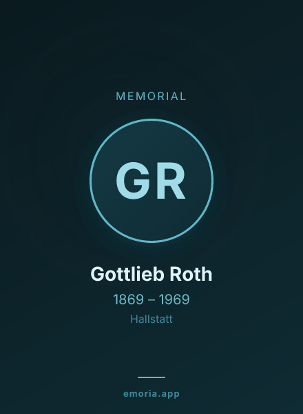 Memorial portrait of Gottlieb Roth