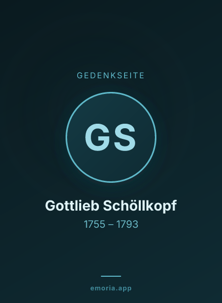 Gedenkportrait von Gottlieb Schöllkopf