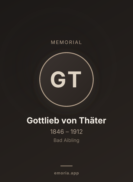 Memorial portrait of Gottlieb von Thäter