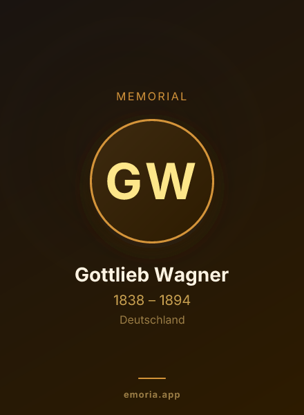 Memorial portrait of Gottlieb Wagner