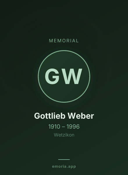 Memorial portrait of Gottlieb Weber
