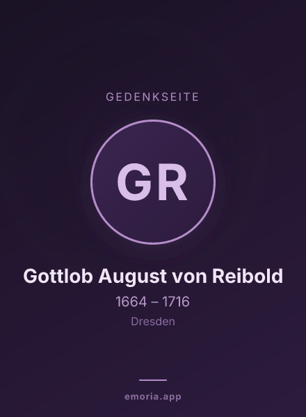 Gedenkportrait von Gottlob August von Reibold