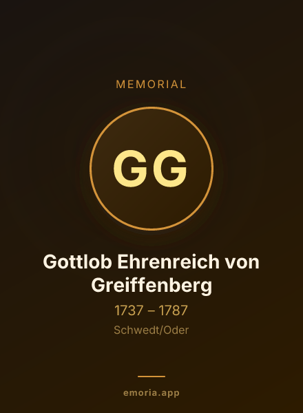 Memorial portrait of Gottlob Ehrenreich von Greiffenberg
