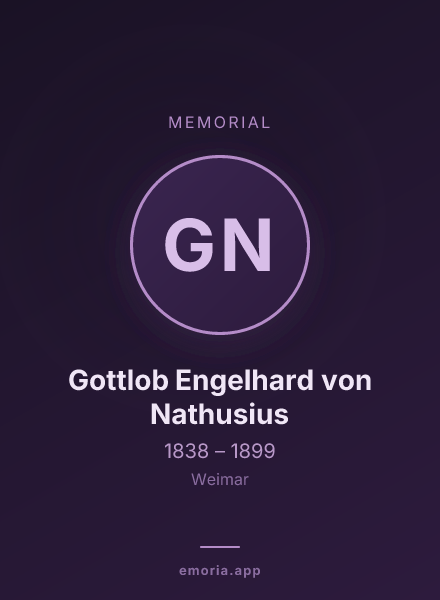 Memorial portrait of Gottlob Engelhard von Nathusius
