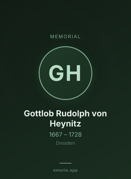 Memorial portrait of Gottlob Rudolph von Heynitz