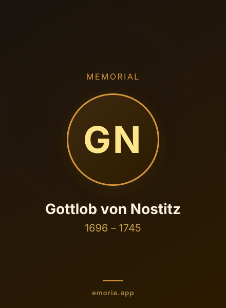 Memorial portrait of Gottlob von Nostitz