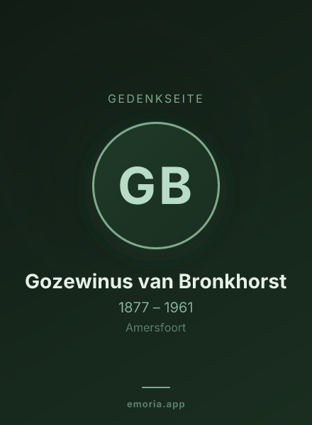 Gedenkportrait von Gozewinus van Bronkhorst