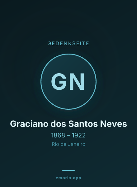 Gedenkportrait von Graciano dos Santos Neves