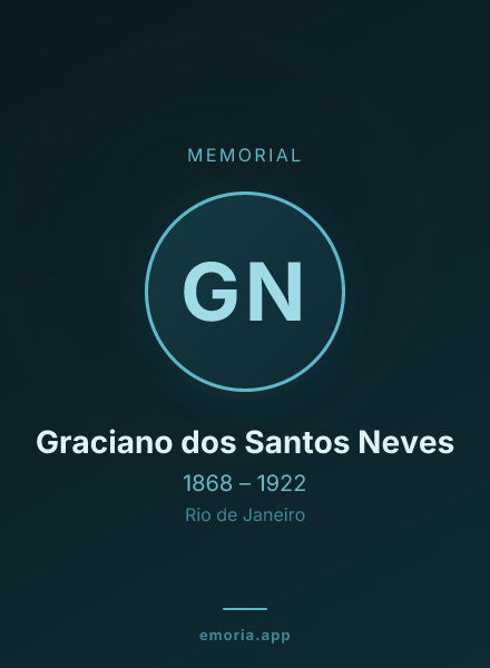 Memorial portrait of Graciano dos Santos Neves