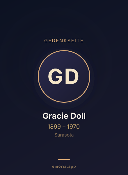 Gedenkportrait von Gracie Doll