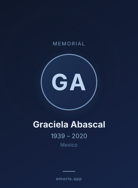 Memorial portrait of Graciela Abascal