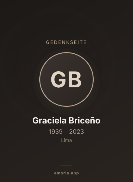 Gedenkportrait von Graciela Briceño