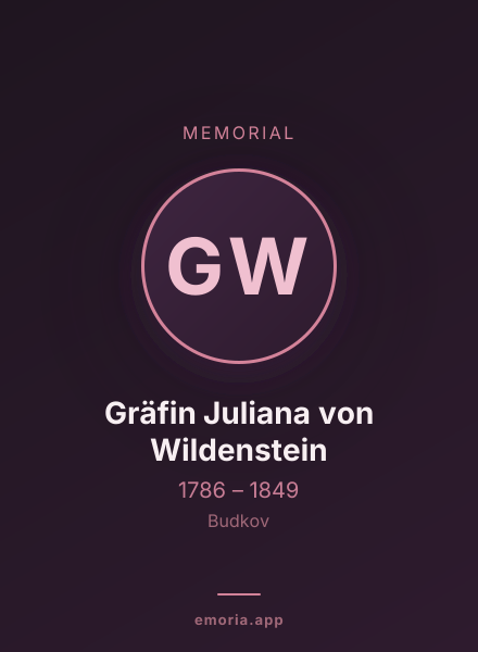 Memorial portrait of Gräfin Juliana von Wildenstein