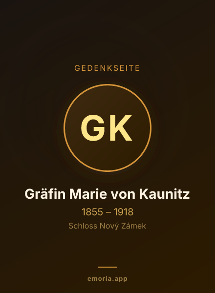Gedenkportrait von Gräfin Marie von Kaunitz