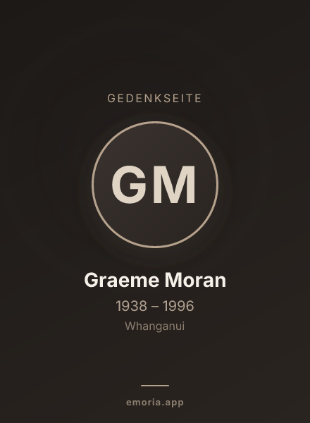 Gedenkportrait von Graeme Moran