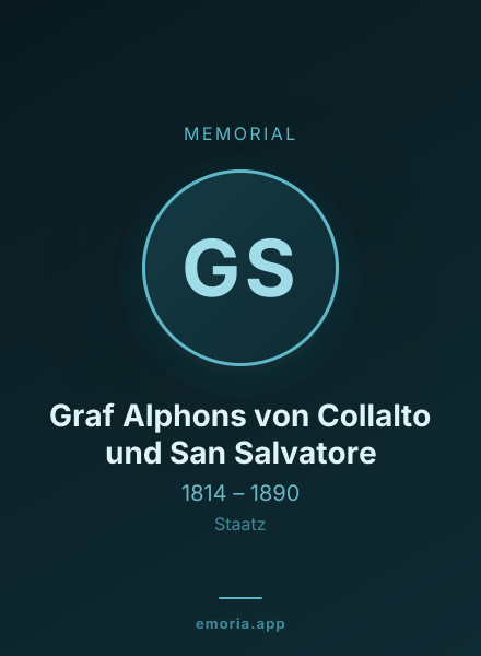 Memorial portrait of Graf Alphons von Collalto und San Salvatore
