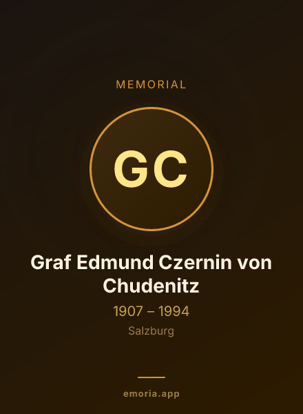 Memorial portrait of Graf Edmund Czernin von Chudenitz