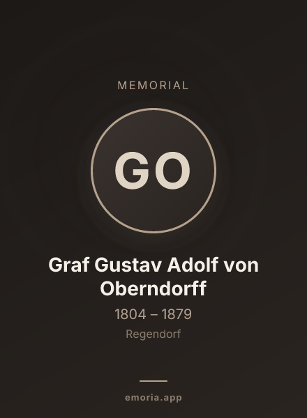 Memorial portrait of Graf Gustav Adolf von Oberndorff