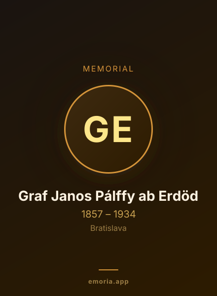 Memorial portrait of Graf Janos Pálffy ab Erdöd