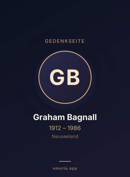 Gedenkportrait von Graham Bagnall