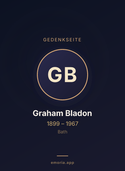 Gedenkportrait von Graham Bladon