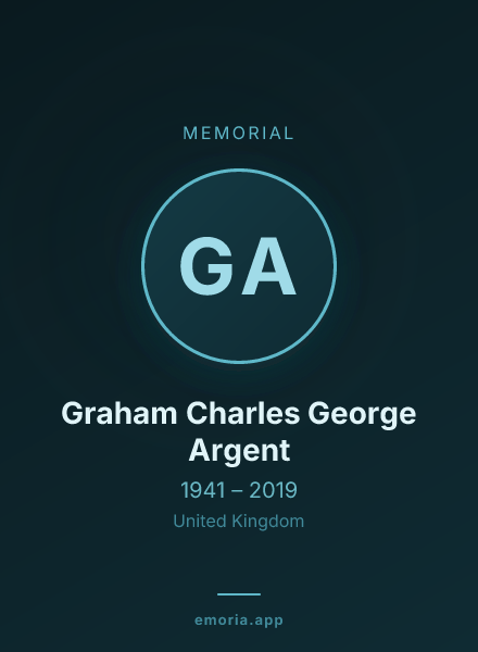 Memorial portrait of Graham Charles George Argent