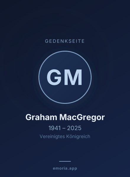 Gedenkportrait von Graham MacGregor