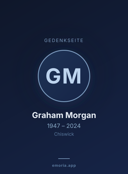 Gedenkportrait von Graham Morgan