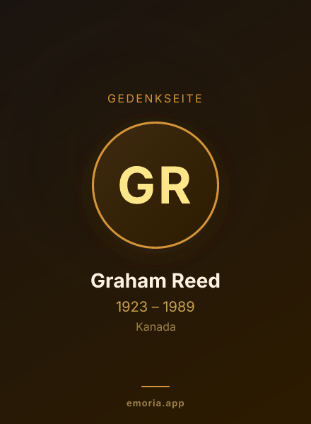 Gedenkportrait von Graham Reed