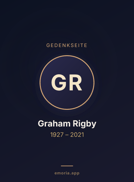 Gedenkportrait von Graham Rigby