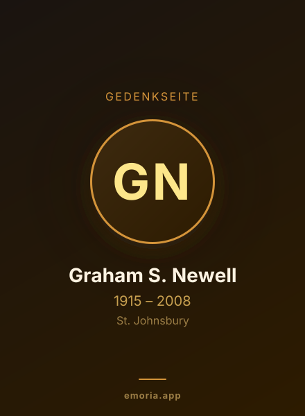 Gedenkportrait von Graham S. Newell