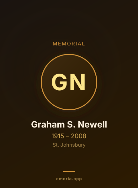 Memorial portrait of Graham S. Newell
