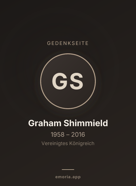 Gedenkportrait von Graham Shimmield