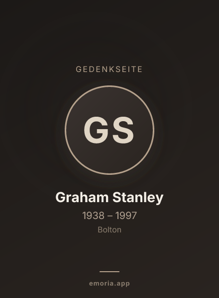 Gedenkportrait von Graham Stanley