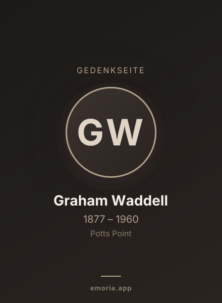 Gedenkportrait von Graham Waddell