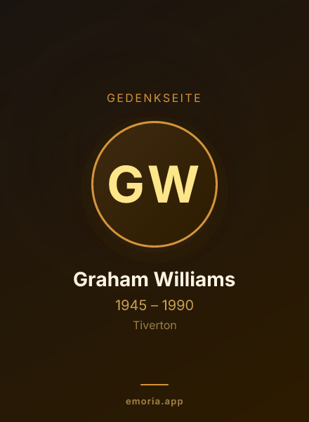 Gedenkportrait von Graham Williams