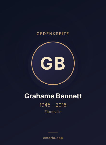 Gedenkportrait von Grahame Bennett
