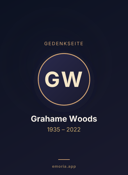 Gedenkportrait von Grahame Woods