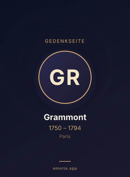 Gedenkportrait von Grammont