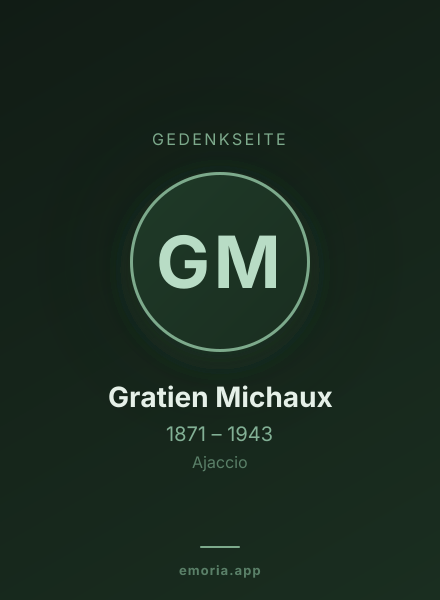 Gedenkportrait von Gratien Michaux